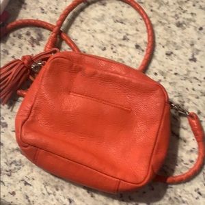 Clark’s Pink / Coral Leather Crossbody Purse